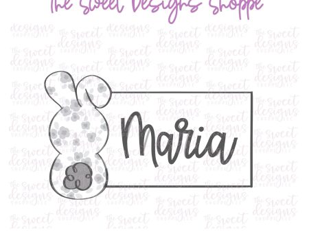 Bunny Name Tag - Cookie Cutter Discount