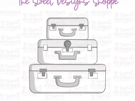 Stacked Luggage - Cookie Cutter Supply