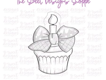 Tied Bow Cupcake - Cookie Cutter Fashion