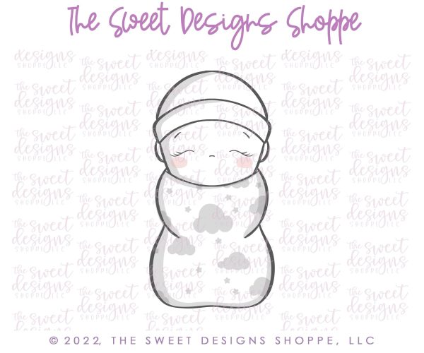 Swaddled Baby Boy - Cookie Cutter on Sale