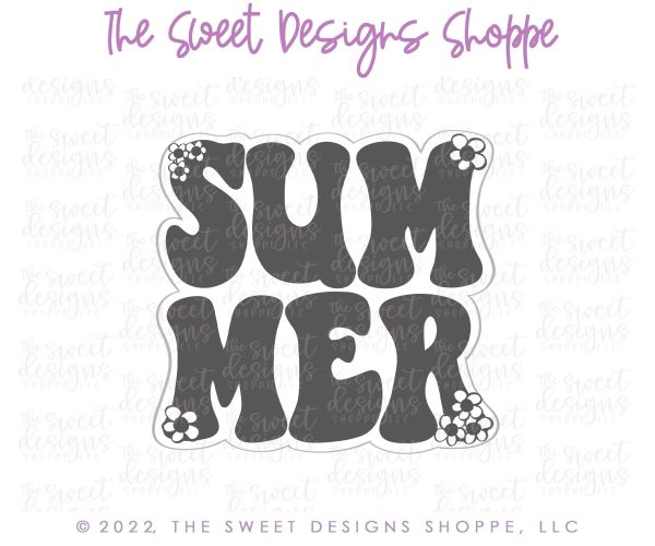 SUMMER Retro Plaque - Cookie Cutter Discount