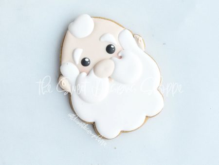 Tallish Bald Santa Face - Cookie Cutter Online Hot Sale