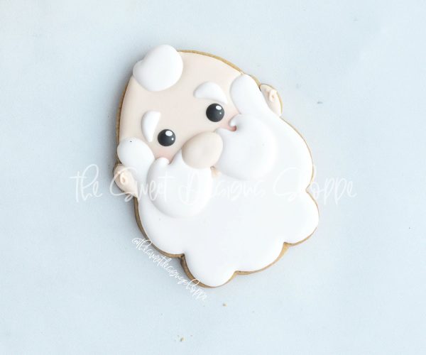 Tallish Bald Santa Face - Cookie Cutter Online Hot Sale