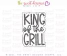 Tallish King of the Grill - Plaque - Cookie Cutter For Sale