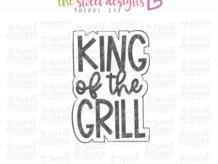 Tallish King of the Grill - Plaque - Cookie Cutter For Sale