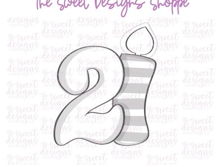 21 Birthday Candle - Cookie Cutter Online Hot Sale