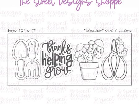 Teacher Helping me Grow Set - Set of 4 - Cookie Cutters Online Sale