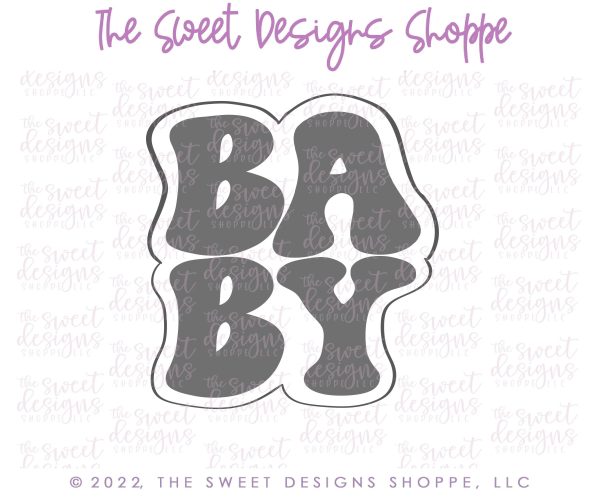 Baby Retro Plaque - Cookie Cutter Online