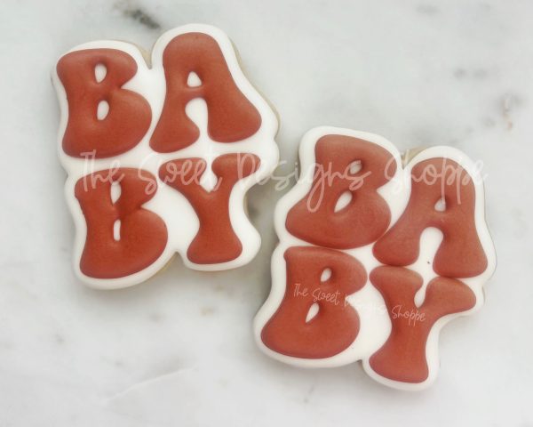 Baby Retro Plaque - Cookie Cutter Online