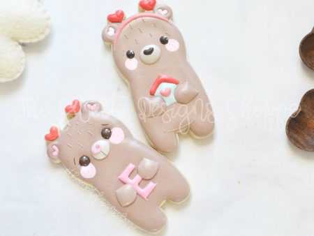 Tall Bear with Heart Headband - Cookie Cutter Online Sale