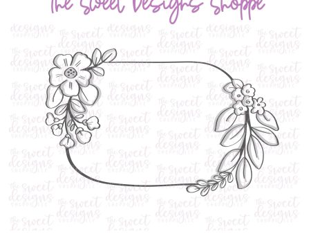 Elongated Floral Plaque - Cookie Cutter on Sale