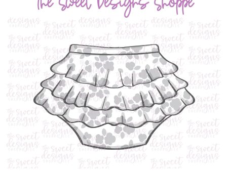 Baby Diaper with Ruffles - Cookie Cutter Online Hot Sale