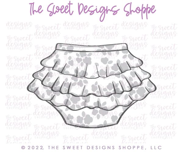 Baby Diaper with Ruffles - Cookie Cutter Online Hot Sale