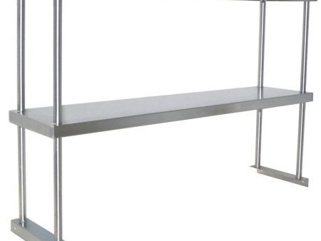 BK Double Overshelf Table Mount 12  X 36 , 18 GA. SS For Sale