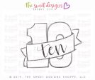 Ten with Ribbon - Cookie Cutter Sale