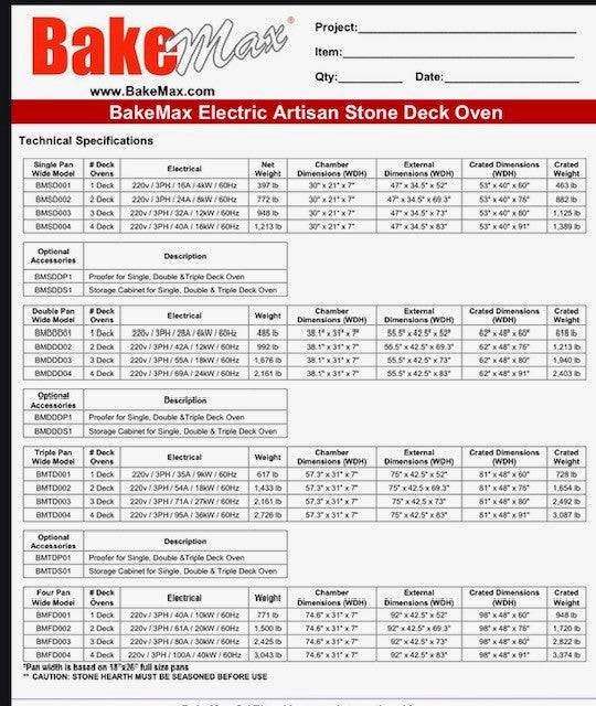 Bakemax BMSDDP1 Proofing Cabinet for BMS Series Deck Ovens Online Sale