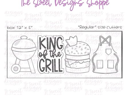 Tallish King of the Grill - Set - Cookie Cutters Fashion