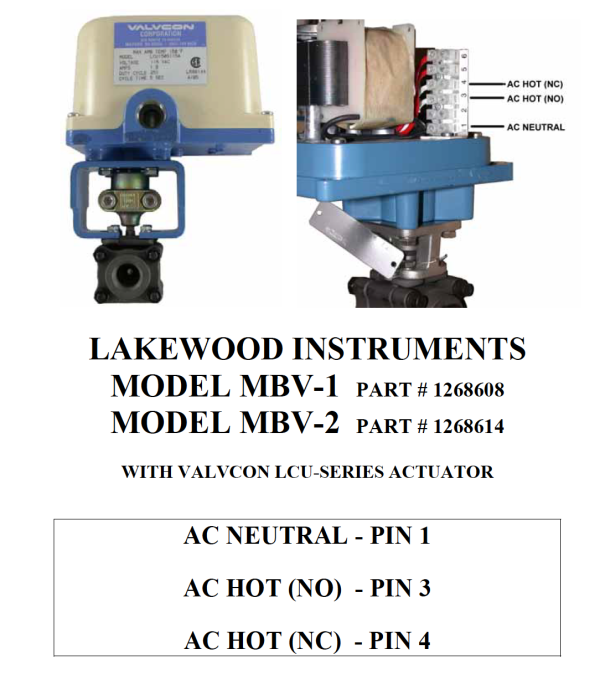 Lakewood p n 1269179  valve replacement for Motorized Ball Valve for boiler conductivity controller MBV1 in 1 2  Supply