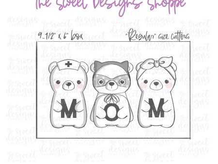 Three Cute Bears Set - 3 Piece Set - Cookie Cutters on Sale