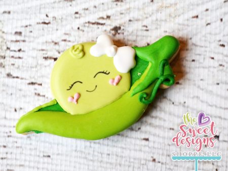 A Pea With Bow in a Pod v2 - Cookie Cutter Supply