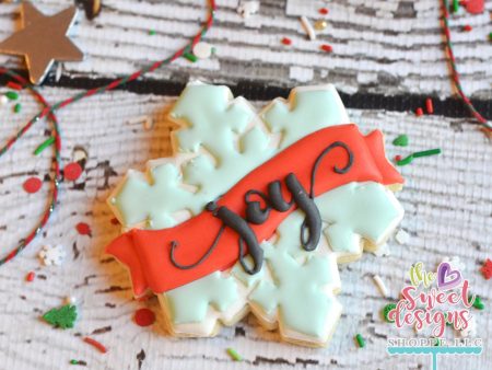 Snowflake with Ribbon - Cookie Cutter Cheap