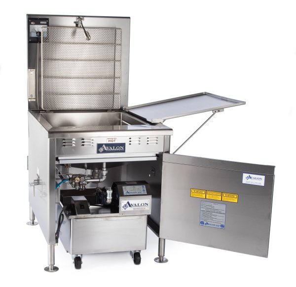 Avalon (ADF34-G) 34  X 24  NATURAL GAS FRYER, STANDING PILOT, Left Side Drain Board with Submerge Screen Hot on Sale