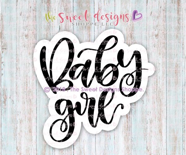 6B s Creations “Baby Girl” Class  Cookie Cutters Set - Set of 5 Cookie Cutters - Online Class not included. For Discount