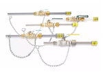 Corporation Stop - removable chemical injection quill in pressurized lines, sizes 1 2  to 1 , SS316, PVC, Hastelloy, Kynar, Alloy C20 with and without lead free brass ball valve on Sale