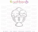 Three Scoop Ice Cream Glass - Cookie Cutter Hot on Sale