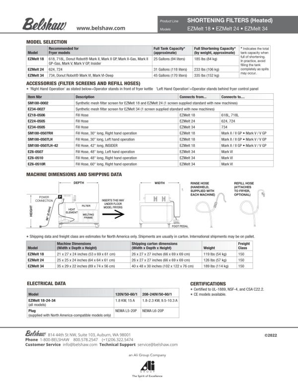 EZMelt 34 (includes rinse and fill hose) For Discount