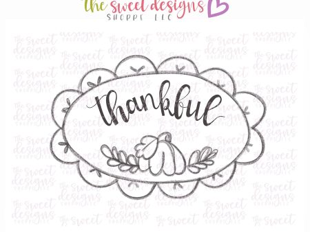 Thankful Scallop Plaque - Cookie Cutter For Discount