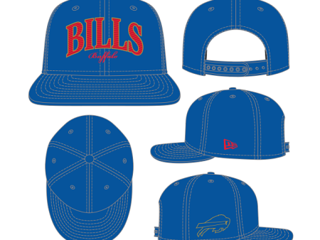 Buffalo Bills 950 Golden Flat Brim Snapback Cap Sale