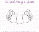 Three Space Floral Bunting - Plaque - Cookie Cutter For Cheap