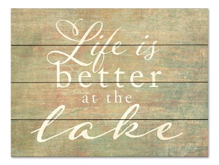 YND180PAL - Life is Better at the Lake - 16x12 on Sale