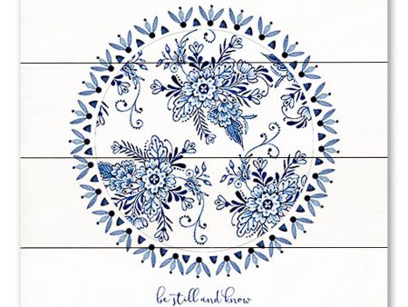 CIN3850PAL - Chinoiserie Be Still and Know - 12x12 Online