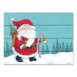 ART1308PAL - Candy Cane Lantern Santa - 16x12 Fashion